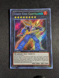 Yugioh - Coach King Giantrainer NUMH-EN037 1st Secret Rare HP - Image 1