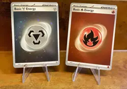 Pokemon TCG Basic Fire Energy 002 Scarlet & Violet 151 Cosmos Holo & Metal (2) - Image 1