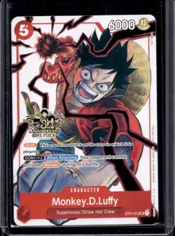 2025 One Piece 3rd Ann Tournament Monkey D. Luffy Promos #ST01-012 - Image 1