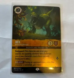 Disney Lorcana Wilds Unknown Rex Protective Dinosaur Epic 206/204 - Image 1