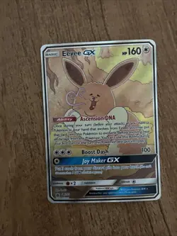 Pokemon TCG Eevee GX SM233 Full Art Black Star Promo Sun & Moon - Image 1