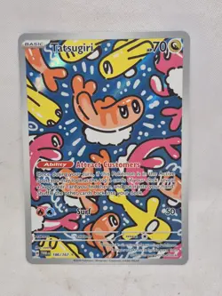 Pokemon Tatsugiri 186/167 Twilight Masquerade Illustration Rare Holo LP - Image 1