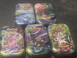 Pokemon TCG mini Tins X5 Prismatic Umbreon Sylveon More - Image 1