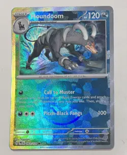 Pokemon Houndoom 063/131 (Master Ball Pattern) TCG Prismatic Evolutions Holo NM - Image 1