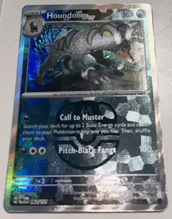 Pokemon Houndoom 063/131 (Master Ball Pattern) TCG Prismatic Evolutions Holo NM - Image 2