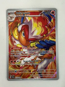 Pokemon TCG Infernape 173/167 Twilight Masquerade Full Art Illustration Rare NM! - Image 1
