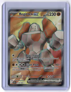 Regirock ex - 214/182 Ultra Rare Holo NM Pokemon SV10: Destined Rivals - Image 1