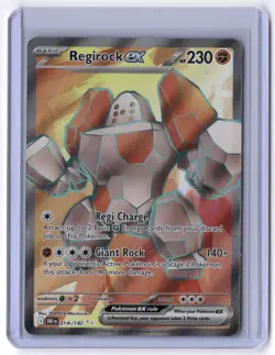 Regirock ex - 214/182 Ultra Rare Holo NM Pokemon SV10: Destined Rivals - Image 1