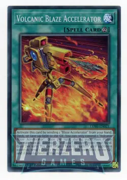 Yugioh Volcanic Blaze Accelerator LD10-EN021 Super Rare 1st Edition NM/LP - Image 1