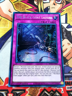 The Black Goat Laughs mp25-en057 1st Ed (NEW) Prismatic-Secret Rare Yu-Gi-Oh! - Image 1