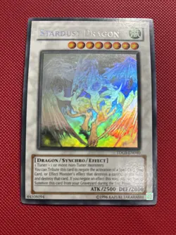 Yu-Gi-Oh! TCG Stardust Dragon TDGS-EN040 Ghost Rare Unlimited - Image 3