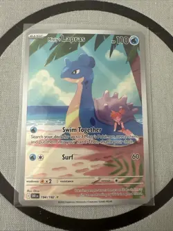 Pokemon TCG Misty's Lapras Destined Rivals Illustration Rare 194/182 TCG Card - Image 1
