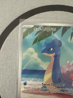 Pokemon TCG Misty's Lapras Destined Rivals Illustration Rare 194/182 TCG Card - Image 5
