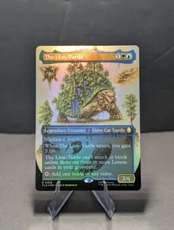 The Lion-Turtle Borderless Foil #328 MTG Avatar Last Airbender Card - Image 1