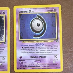 Pokemon Neo Destiny Unown Lot (6 Cards) Wizards of the Coast Basic English 2001 - Image 4