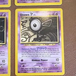 Pokemon Neo Destiny Unown Lot (6 Cards) Wizards of the Coast Basic English 2001 - Image 5