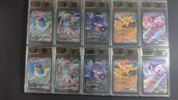 OCD 10 PRISTINE Pokemon Card Lot: Charizard ex, Mew ex, VMAX/V - All 10! MD28 - Image 1