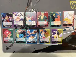 One Piece Leader Card Straw Hat Crew 11x Mixed Lot English - Image 1