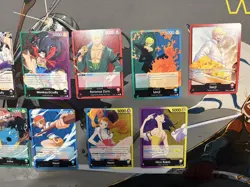 One Piece Leader Card Straw Hat Crew 11x Mixed Lot English - Image 3