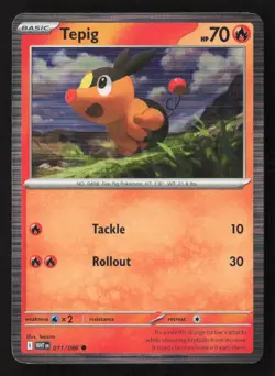 Tepig - Holo Promo Miscellaneous Cards & Products 011/086 NM - Image 1