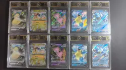 Lot 10x OCD 9.5 GEM MINT Pokemon Cards Snorlax Dragonite Mew Blastoise MD28 - Image 1