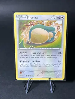 Pokemon TCG Snorlax Fates Collide Card 77/124 Regular Rare *LP Read Description* - Image 1