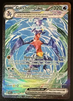 Garchomp ex Full Art Special Illustration Rare Holo SV04 245/182 Pokemon Card - Image 1