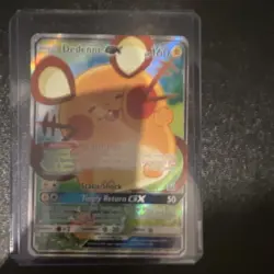 Pokemon Dedenne GX 195A/214 Alternate Art Holo Promo Card English - Image 3