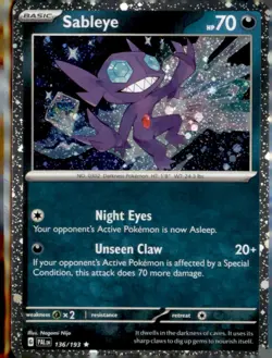Sableye (Cosmos Holo) 136/193 Holo Miscellaneous Cards & Products Pokemon NM - Image 1