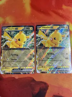 Pokemon TCG Pikachu EX 028/131 Basic Holo English Lot 2 Cards PRE Set - Image 1