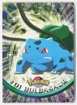 Bulbasaur #1 Topps Trading Cards Series 1 Pokemon Near Mint - Image 1