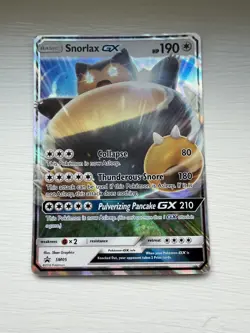 Snorlax GX - SM05 - Pokemon Sun & Moon Promo Ultra Rare Card NM - Image 1