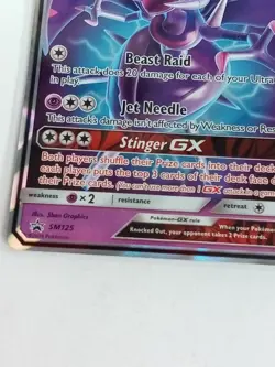 Naganadel Gx Sm125 Sun & Moon Black Star Promo Holo Pokemon Card 2018 - Image 3