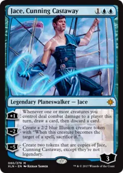 4x MTG Jace, Cunning Castaway, Light Play, English Ixalan - Image 1