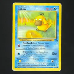 Psyduck Enton 53/62 - Fossil German - Pokemon Card - Image 1