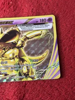 Nidoking BREAK 46/108 Evolutions Holo Pokemon Card Played - Image 3
