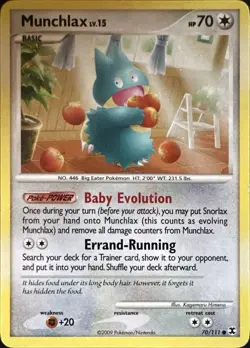 Munchlax 70/111 Common Rising Rivals Pokemon Lightly Played - Image 1