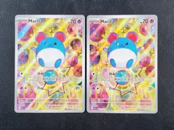 2x TCG Pokemon Ascended Heroes Marill 232/217 Illustration Rare IR LOT! - Image 1