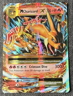 Pokemon M Charizard EX Ultra Rare Holo Mega Evolutions 13/108 220 HP Card - Image 1