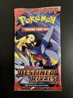 22.5g! HEAVY Pokemon Destined Rivals Booster Pack Sealed 2025 - Garchomp Art -BB - Image 2