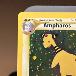 Pokemon Card Ampharos 01/64 Neo Revelation Holo LP - Image 2