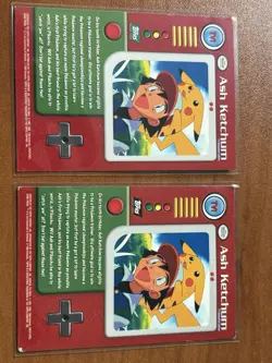 1999 Topps Pokemon TV Animation Series 1 Ash Ketchum #TV1 - Non-Foil - BL (2) - Image 2