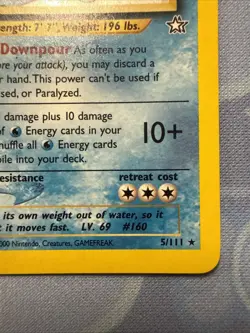 Feraligatr Holo Rare 5/111 Neo Genesis - Vintage 2000 Pokemon TCG - Image 4