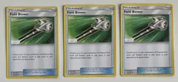 3x Field Blower 125/145 Pokemon TCG SM Guardians Rising Uncommon LP - Image 1
