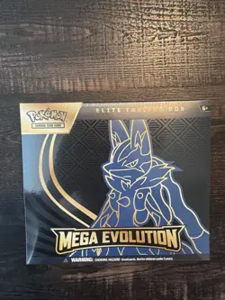Pokemon TCG Mega Evolution Lucario ETB Elite Trainer Box Sealed - Image 1