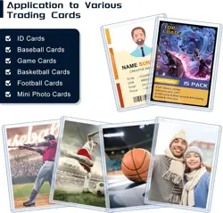 15 Pack Top Loads for Cards 3"x4" Hard Plastic Card Sleeves Baseball Clear - Image 3