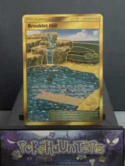 Pokemon Card Brooklet Hill SV88/SV94 Hidden Fates Trainer Gold Near Mint - Image 1