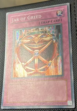 Yu-Gi-Oh! TCG Jar of Greed LON-EN047 Unlimited Super Rare Holo - Image 4