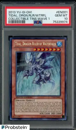 2013 Yu-Gi-Oh! Collectible Tins Wave 1 Tidal Dragon Ruler of Waterfall PSA 10 - Image 1
