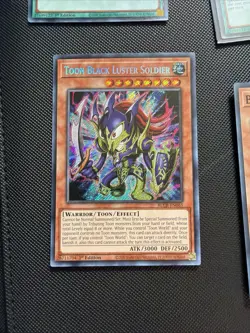 Yugioh Toon Black Luster Soldier BLCR-EN065 Secret Rare 1st Edition Near Mint - Image 1
